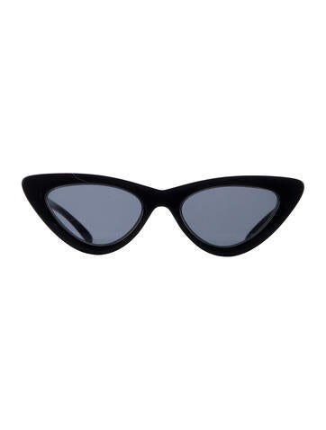 Pre-owned Le Specs Cat-eye Tinted Sunglasses In Black