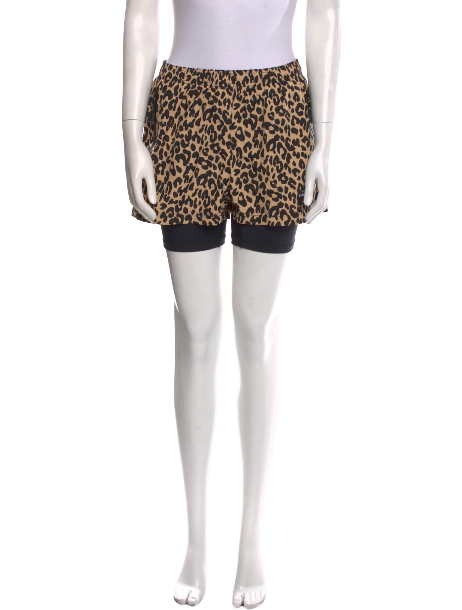 Adam Selman Animal Print Mini Shorts