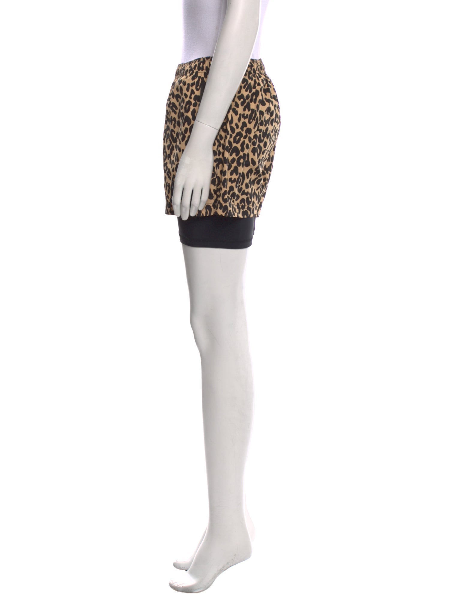Adam Selman Animal Print Mini Shorts