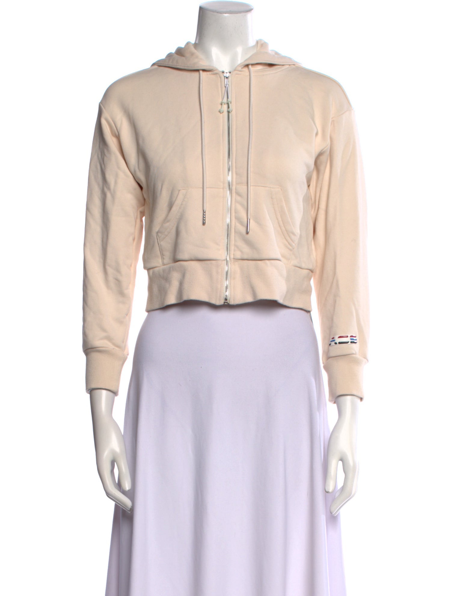 Adam Selman Mock Neck Long Sleeve Sweatshirt