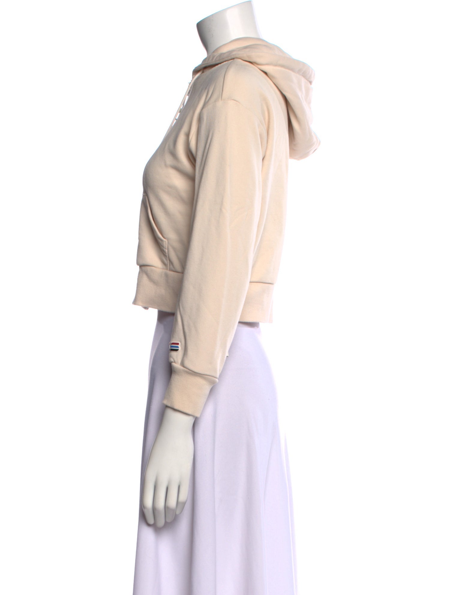 Adam Selman Mock Neck Long Sleeve Sweatshirt