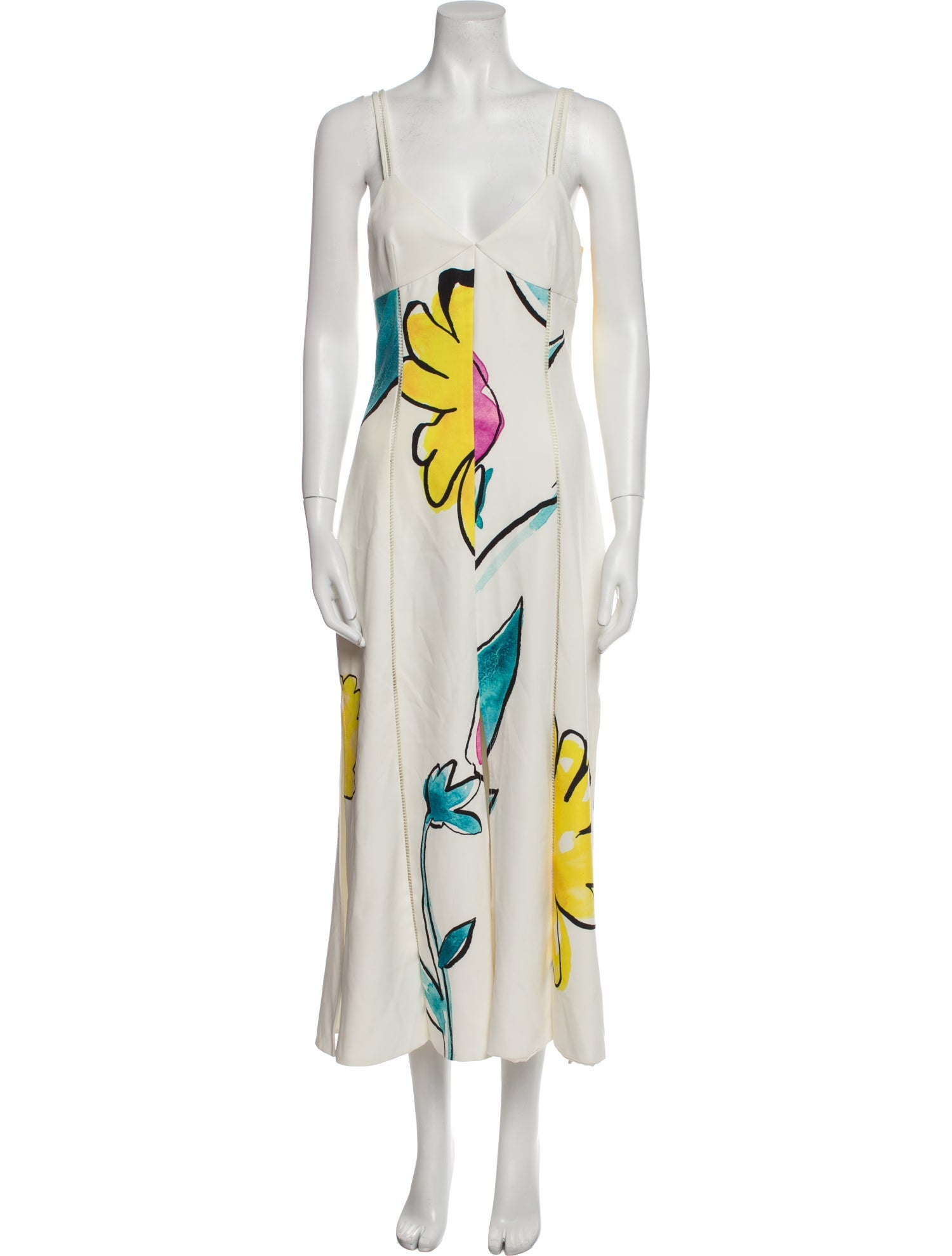 Adam Selman Printed Long Dress