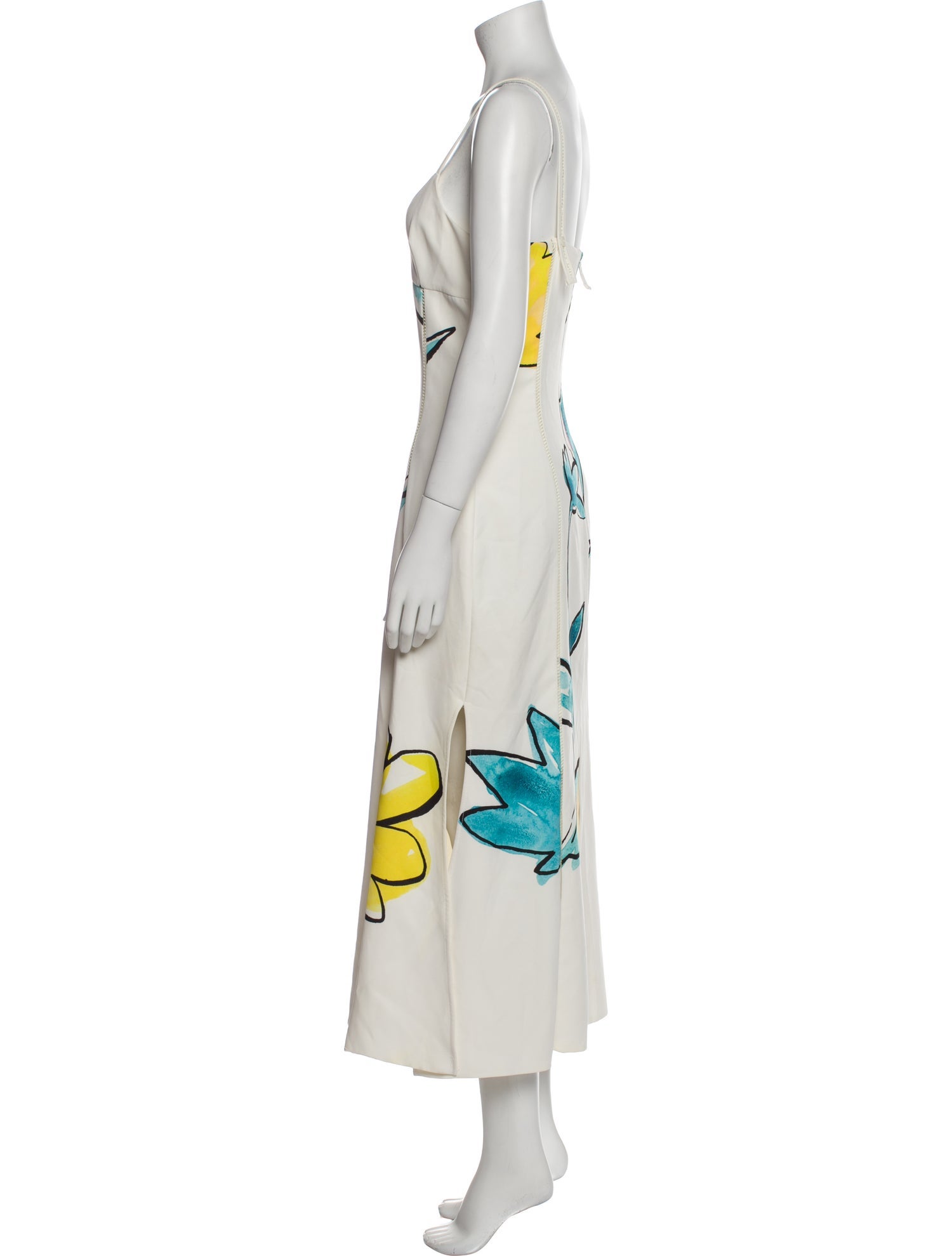 Adam Selman Printed Long Dress