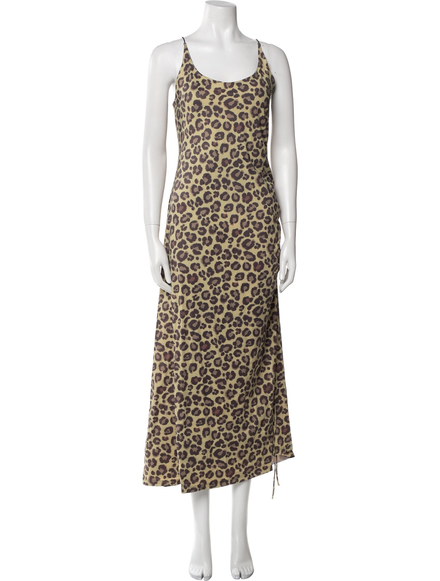 Adam Selman Animal Print Long Dress