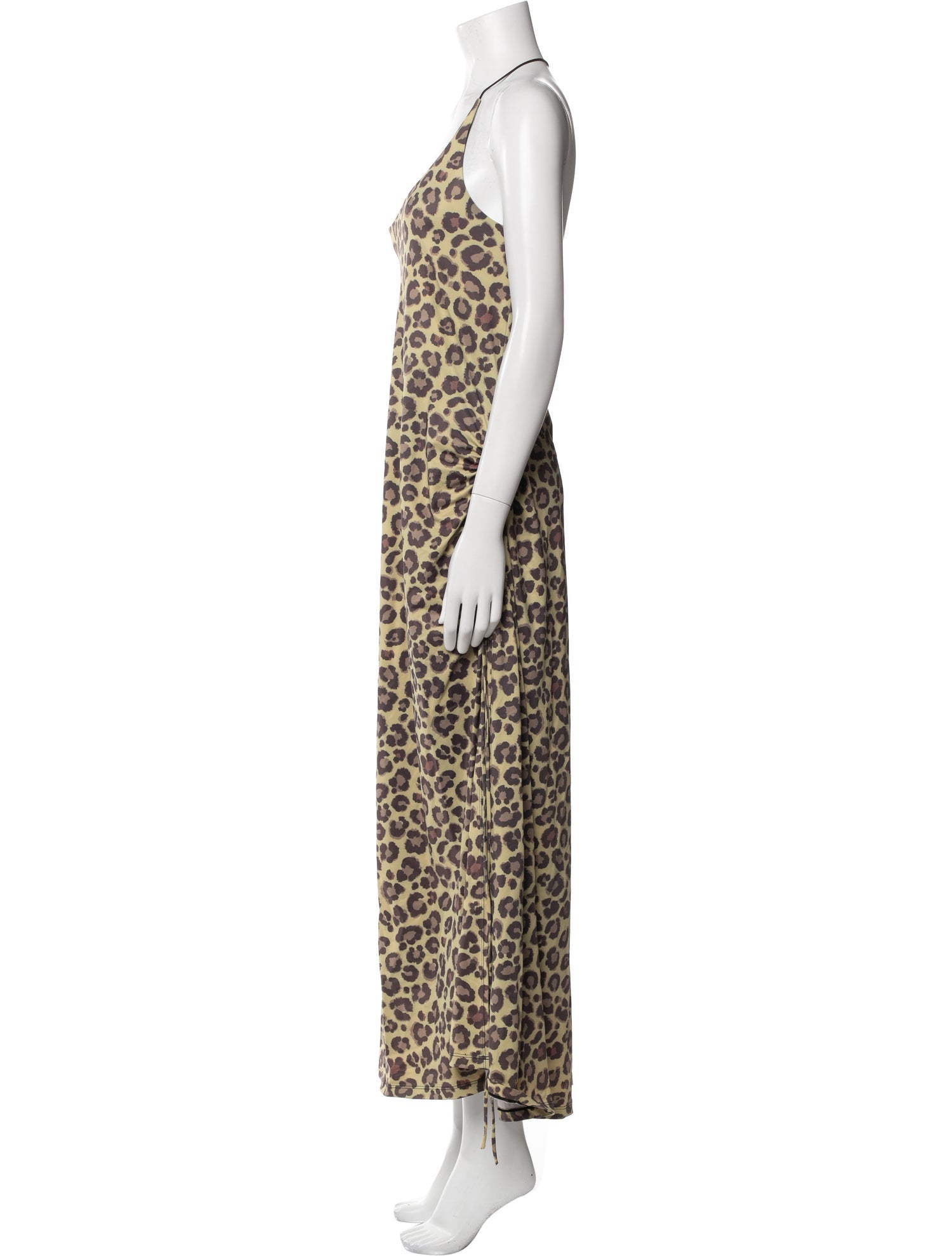 Adam Selman Animal Print Long Dress