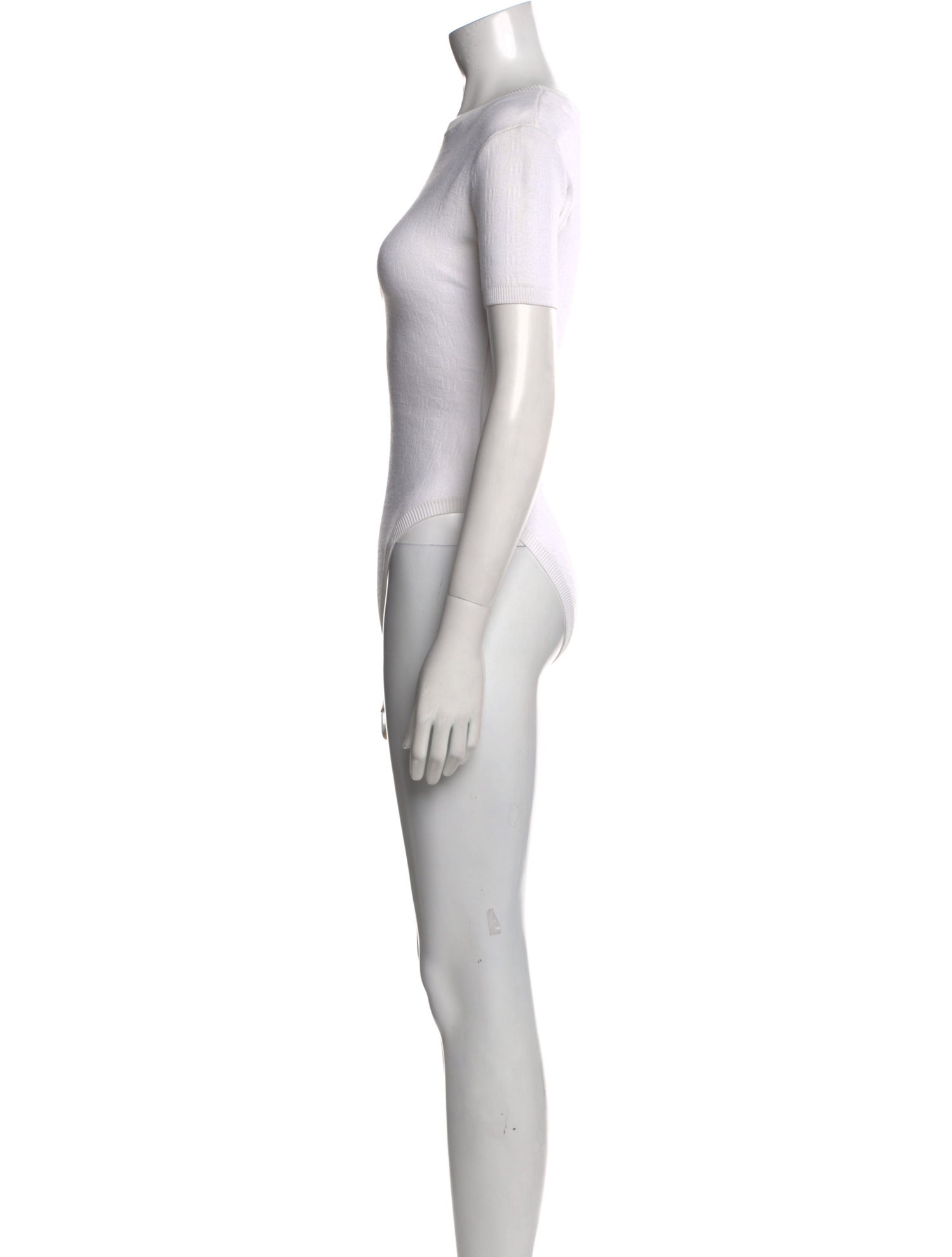 Adam Selman Crew Neck Short Sleeve Bodysuit