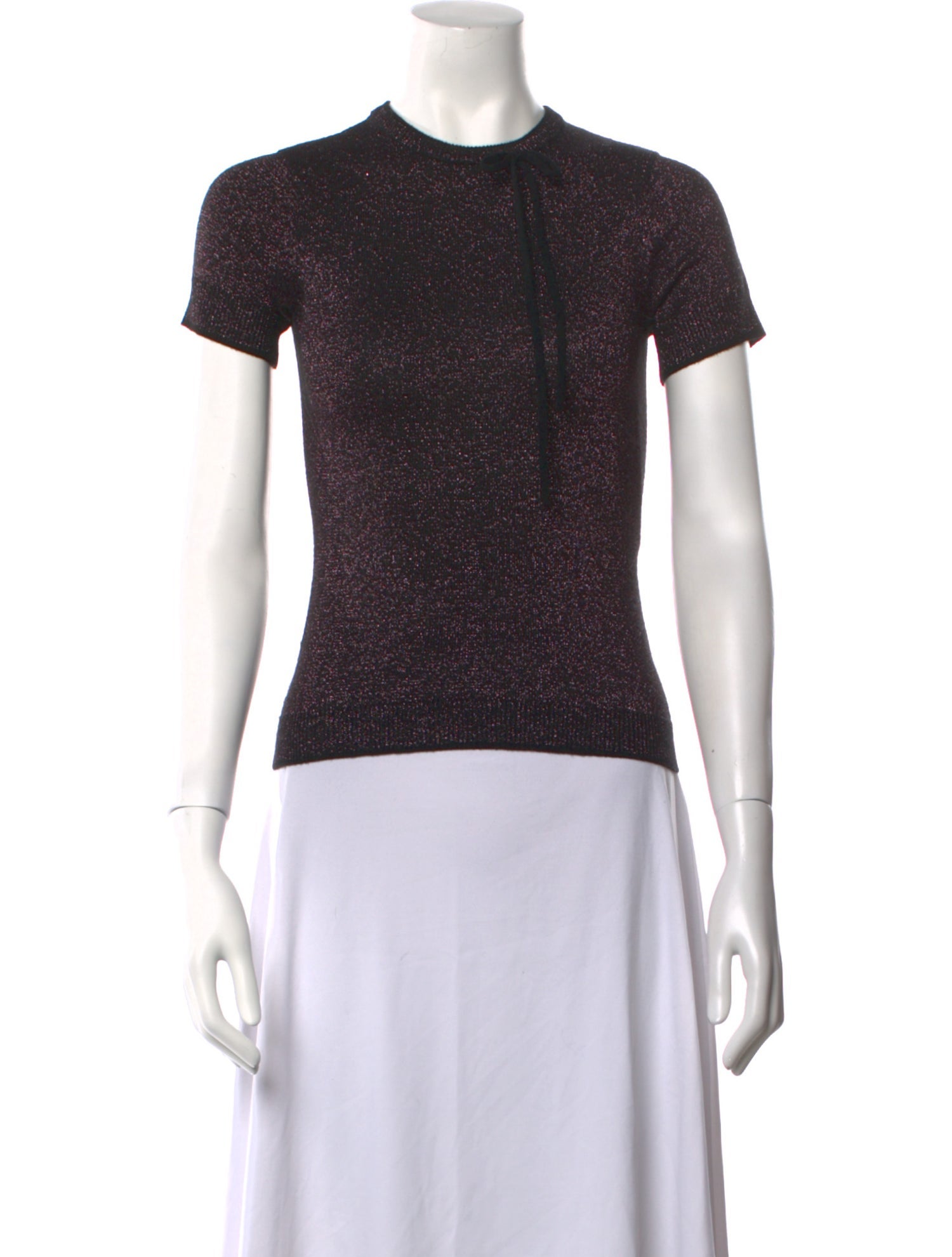 Adam Selman Wool Crew Neck T-Shirt