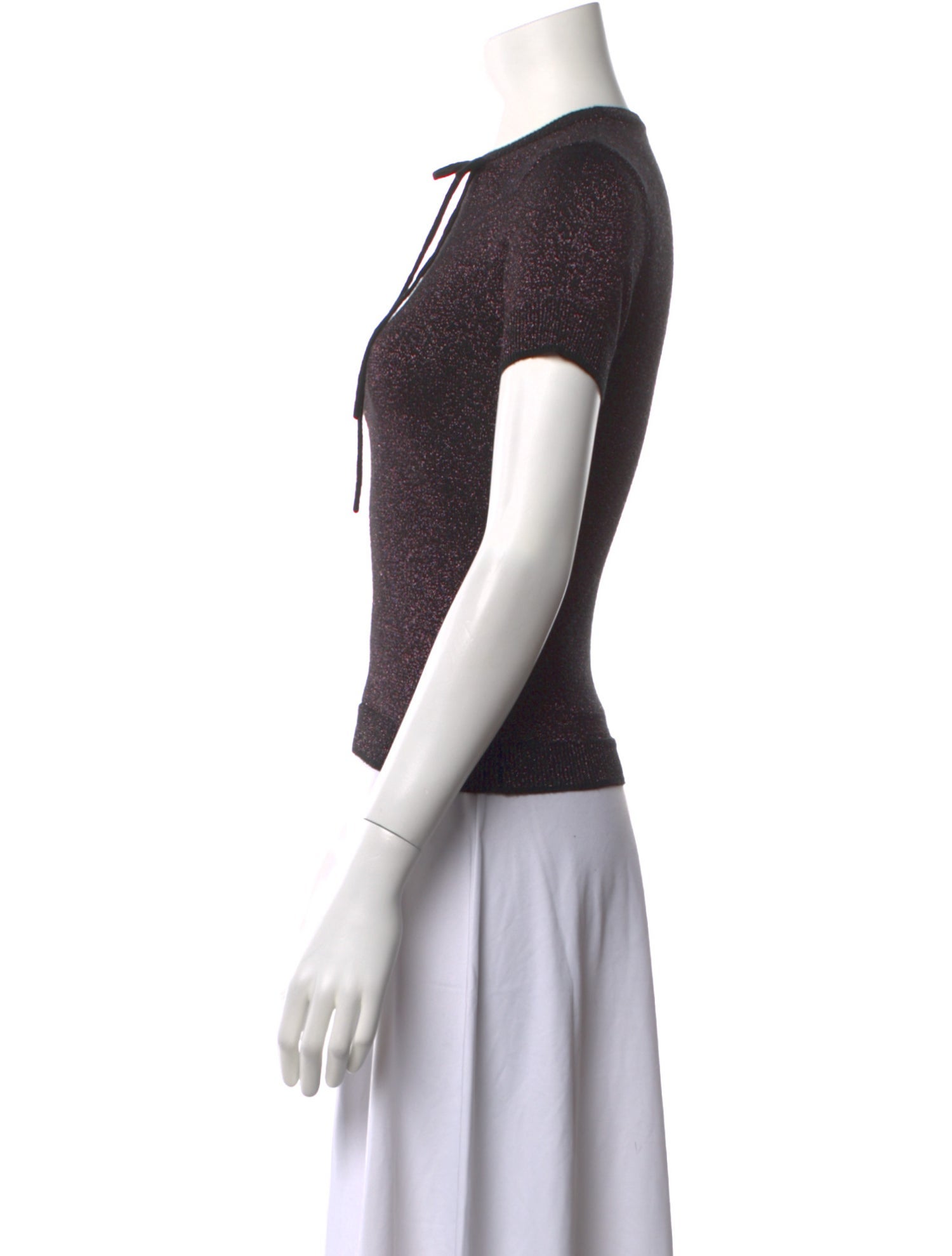 Adam Selman Wool Crew Neck T-Shirt