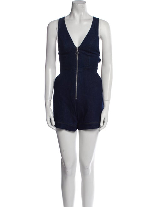 Adam Selman V-Neck Romper
