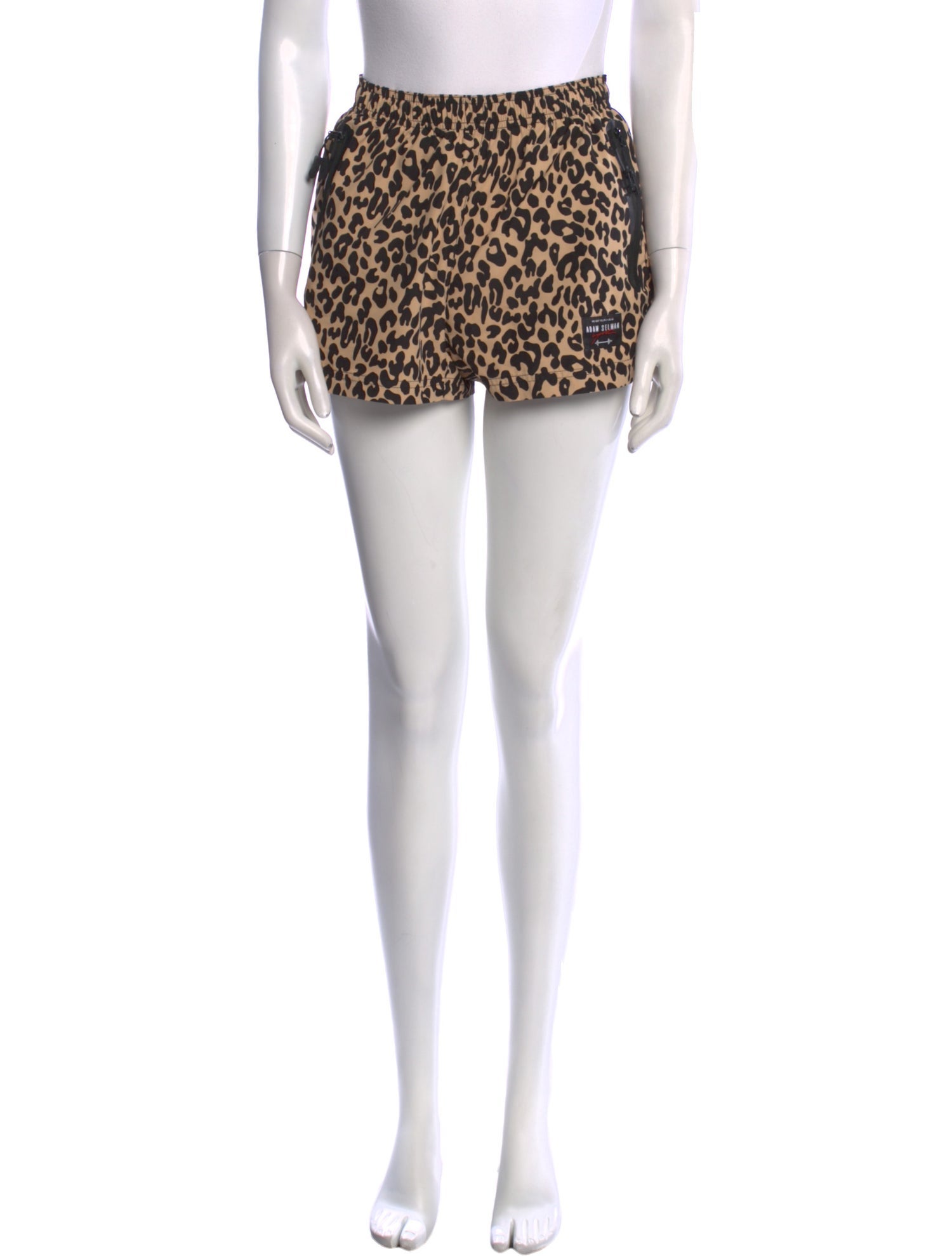 Adam Selman Animal Print Mini Shorts
