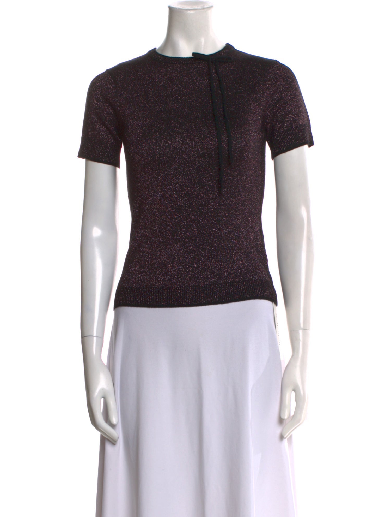 Adam Selman Wool Crew Neck T-Shirt