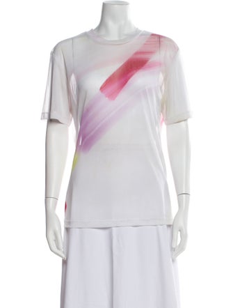 Adam Selman Tie-Dye Print Crew Neck T-Shirt