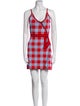 Adam Selman Plaid Print Mini Dress