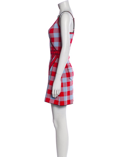 Adam Selman Plaid Print Mini Dress