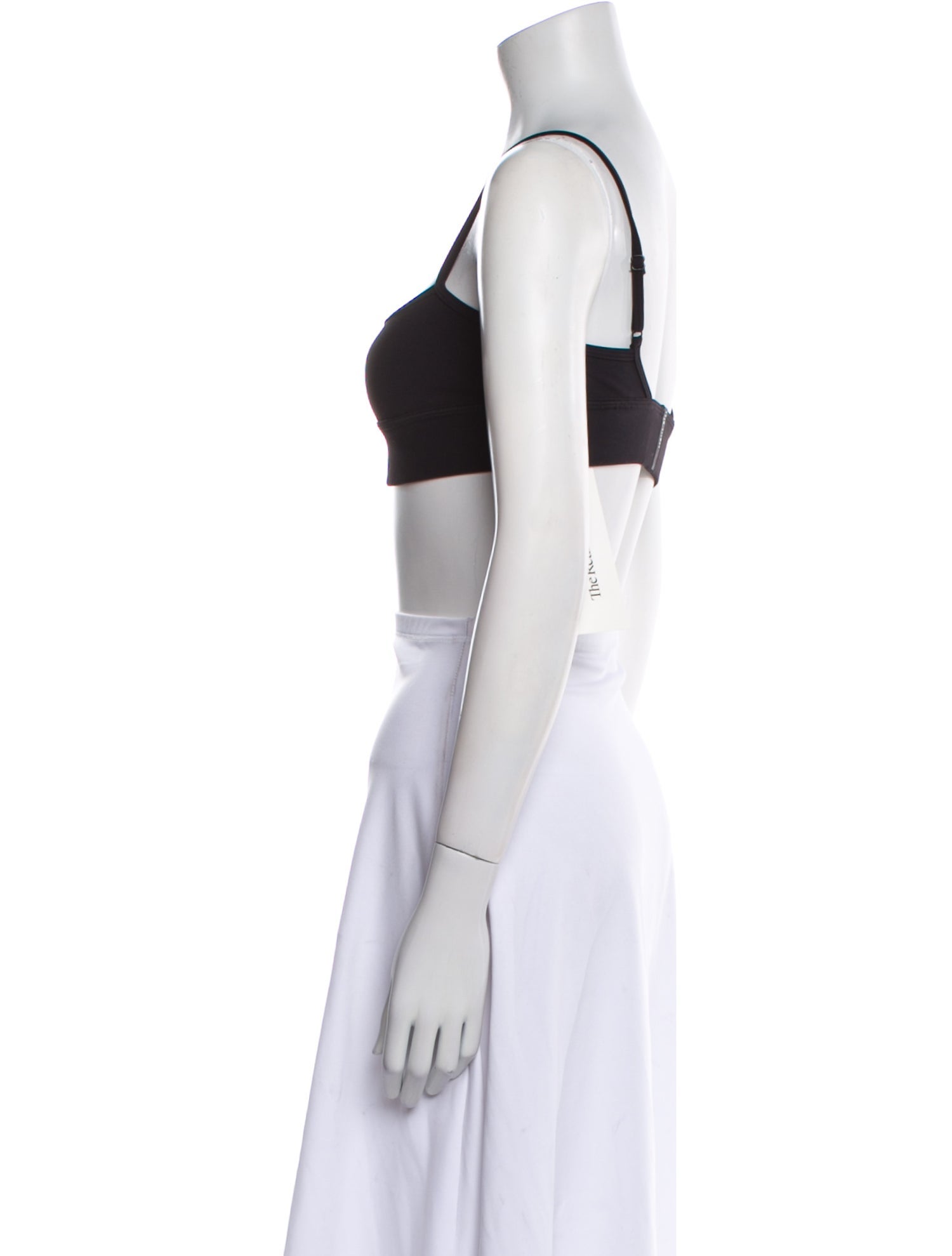 Adam Selman Square Neckline Sleeveless Crop Top