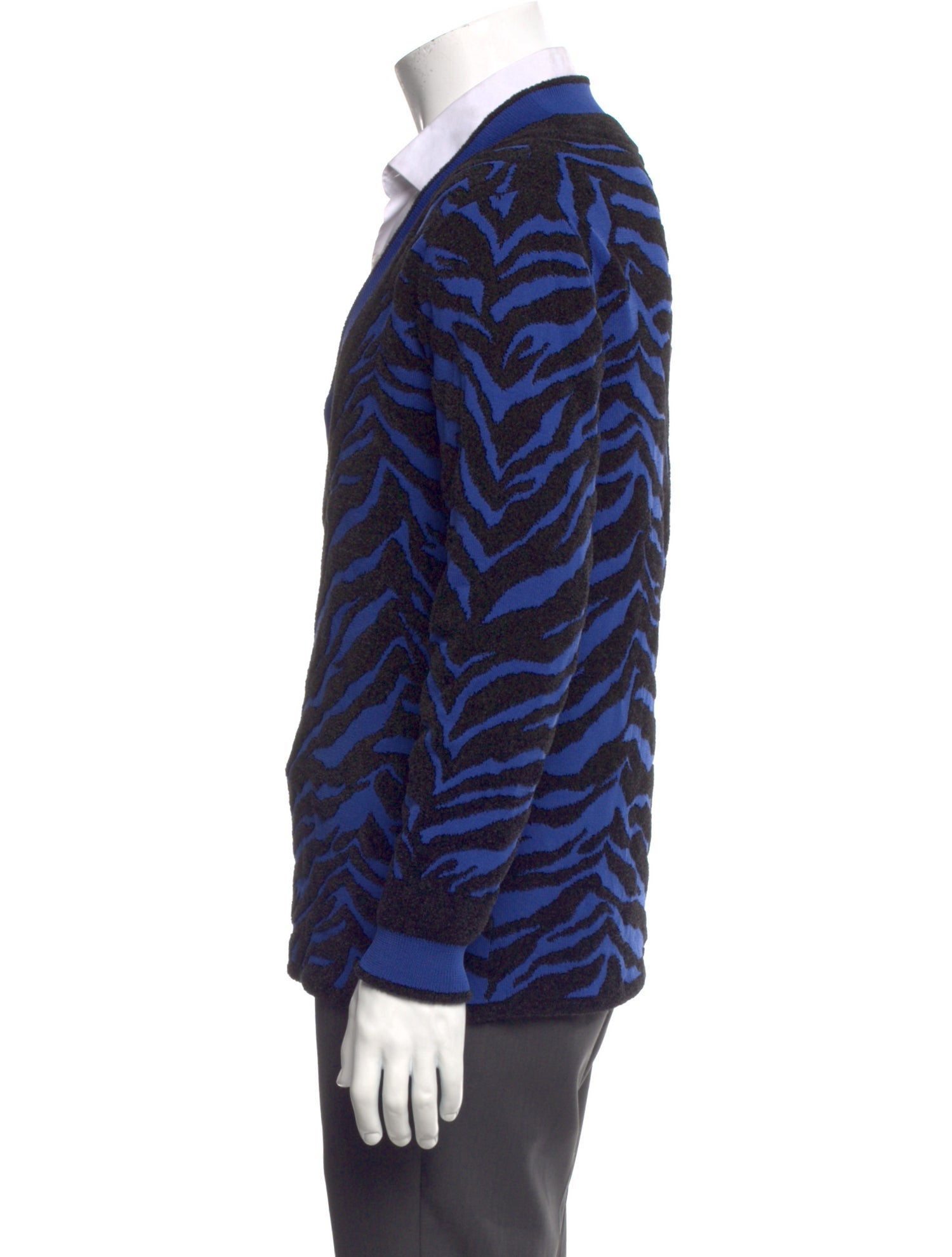 Adam Selman Printed V-Neck Cardigan