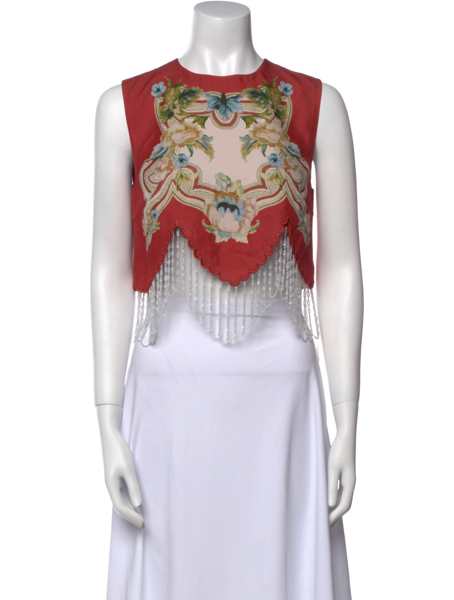 ANTIPODEAN Wool Printed Crop Top