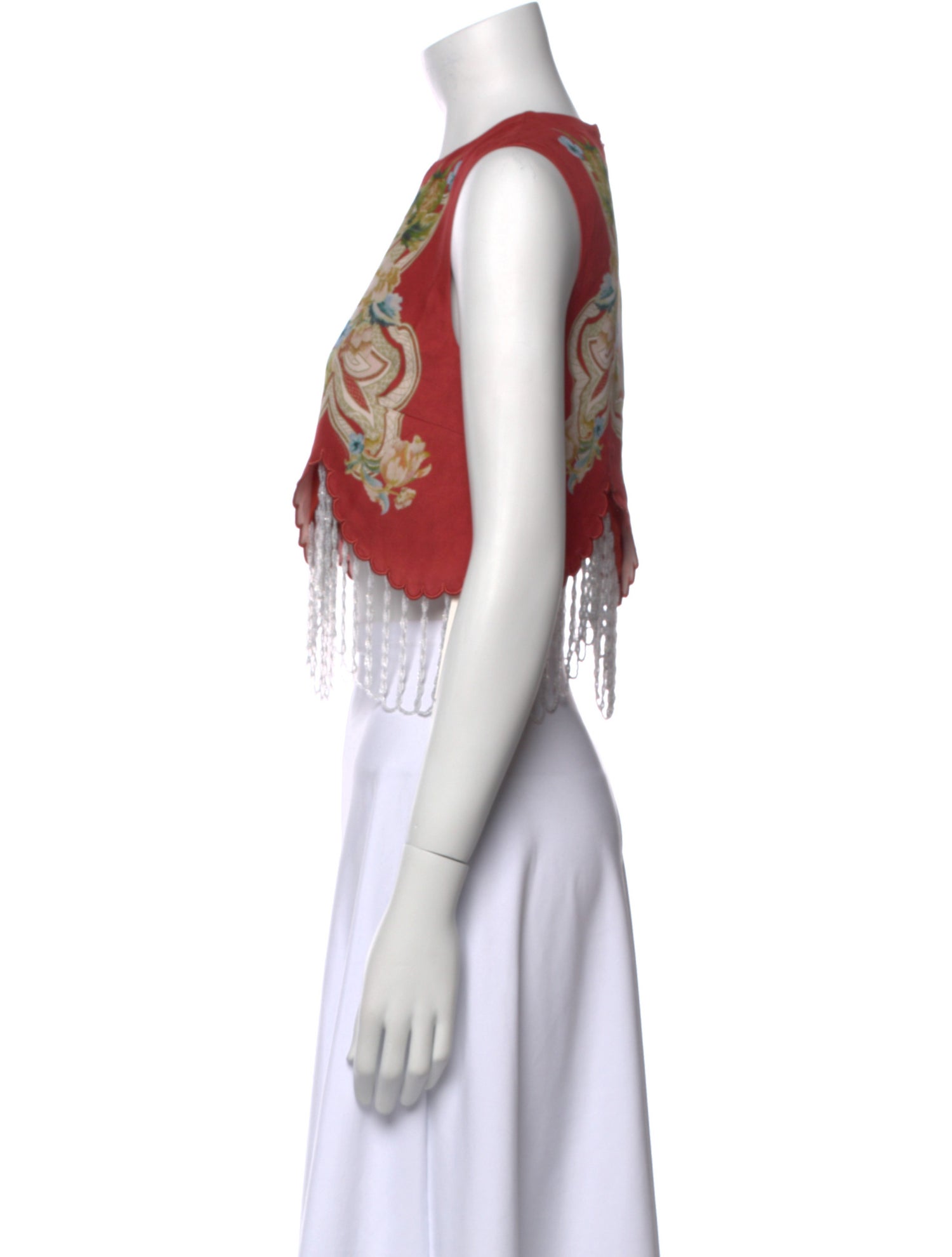 ANTIPODEAN Wool Printed Crop Top