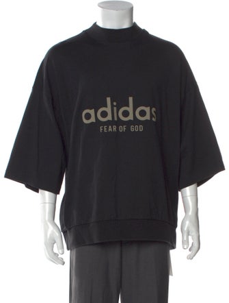 Adidas x Fear of God Graphic Print Mock Neck Pullover