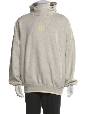 Adidas x Fear of God Graphic Print Mock Neck Hoodie