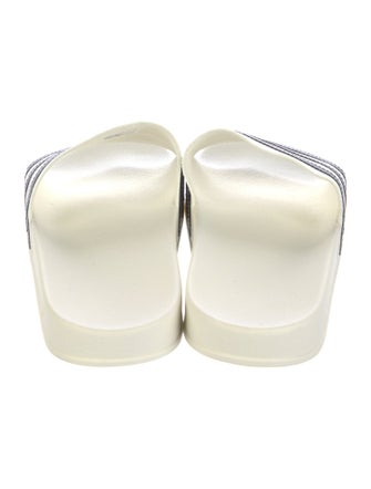 Adidas x Fear of God Suede Striped Slides