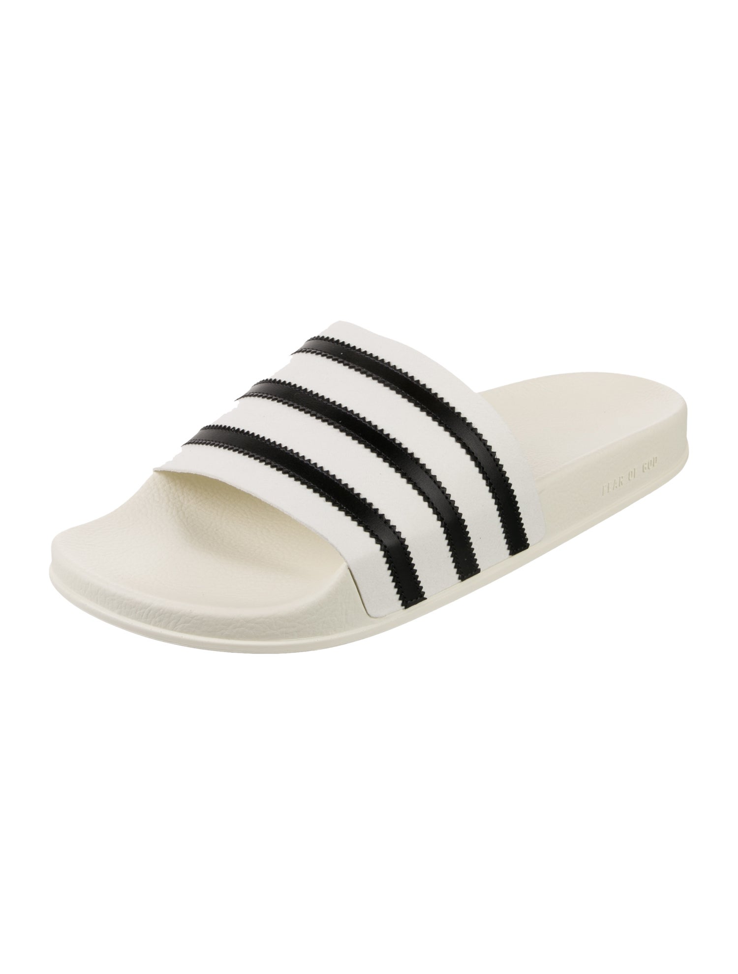 Adidas x Fear of God Suede Striped Slides