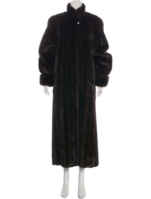 Adolfo Fur Coat Brown