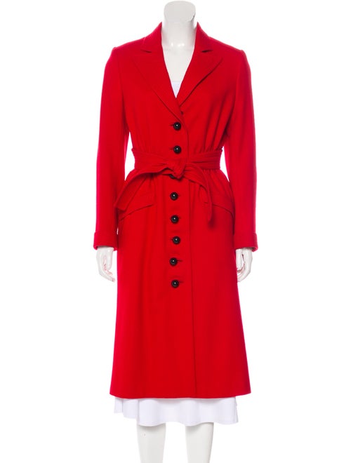 Adolfo Coat Red