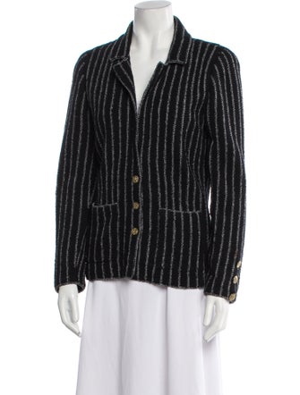 Adolfo Striped Blazer