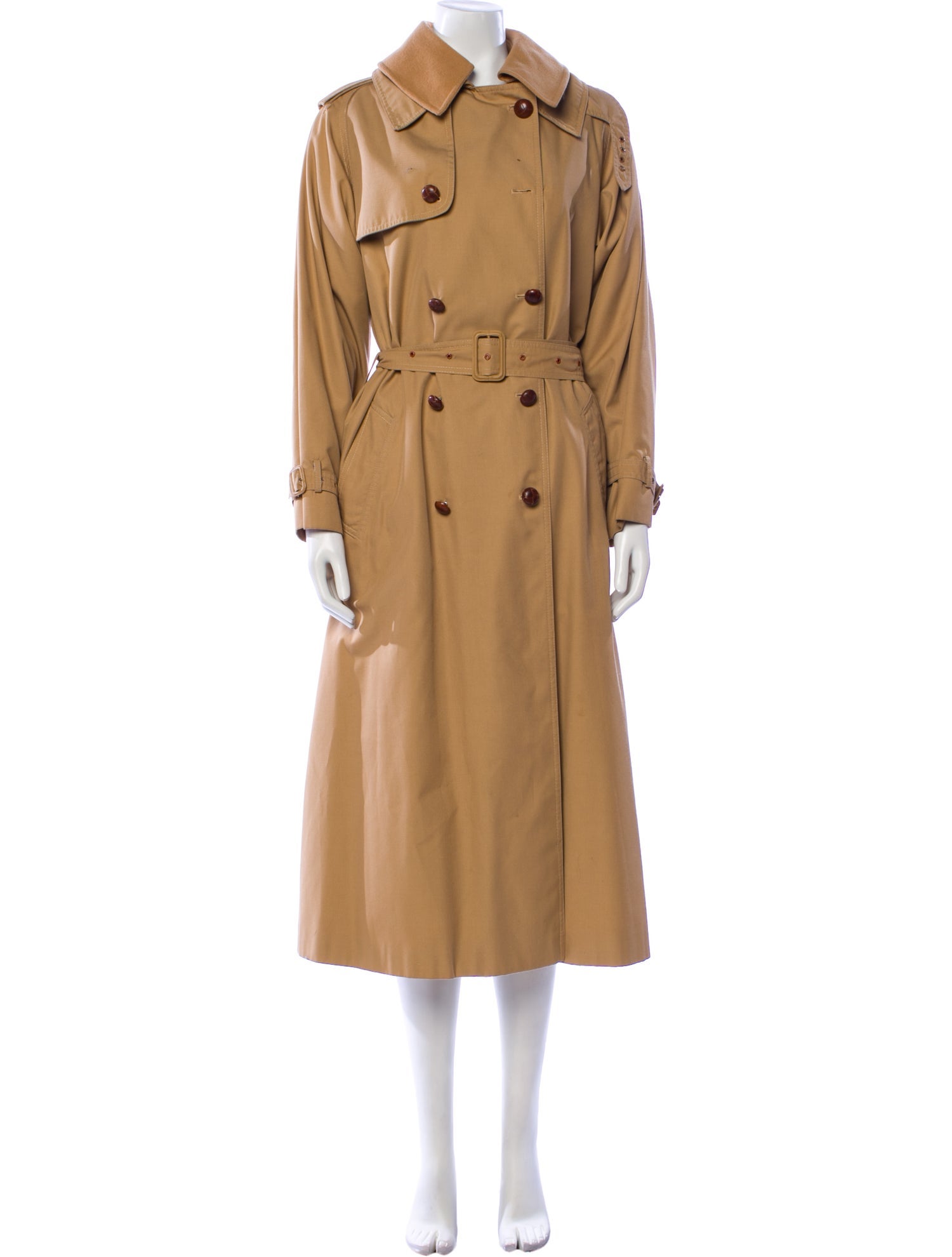 Adolfo Vintage Wool Trench Coat