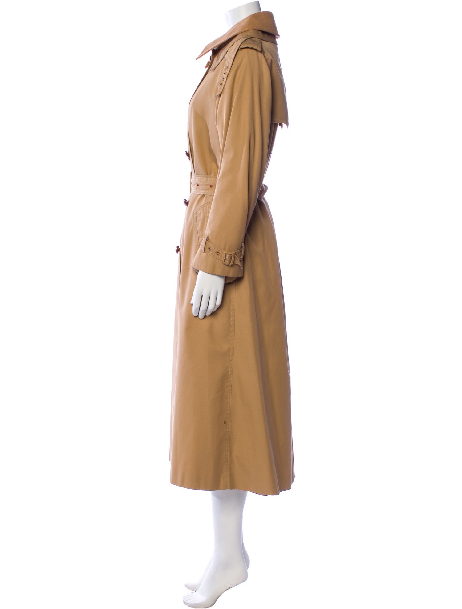 Adolfo Vintage Wool Trench Coat