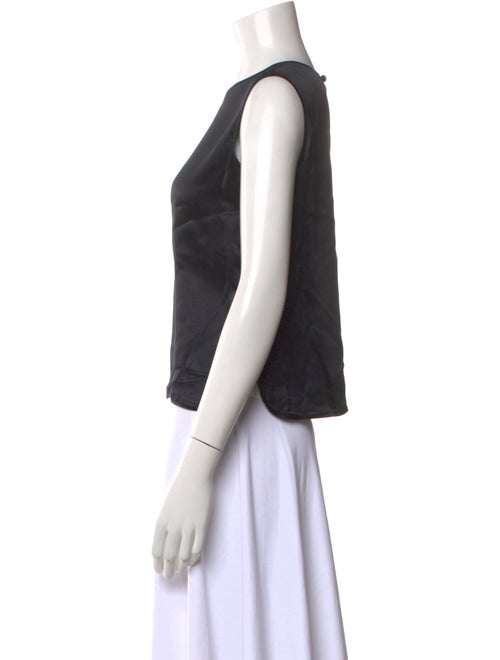 Adolfo Silk Crew Neck Top