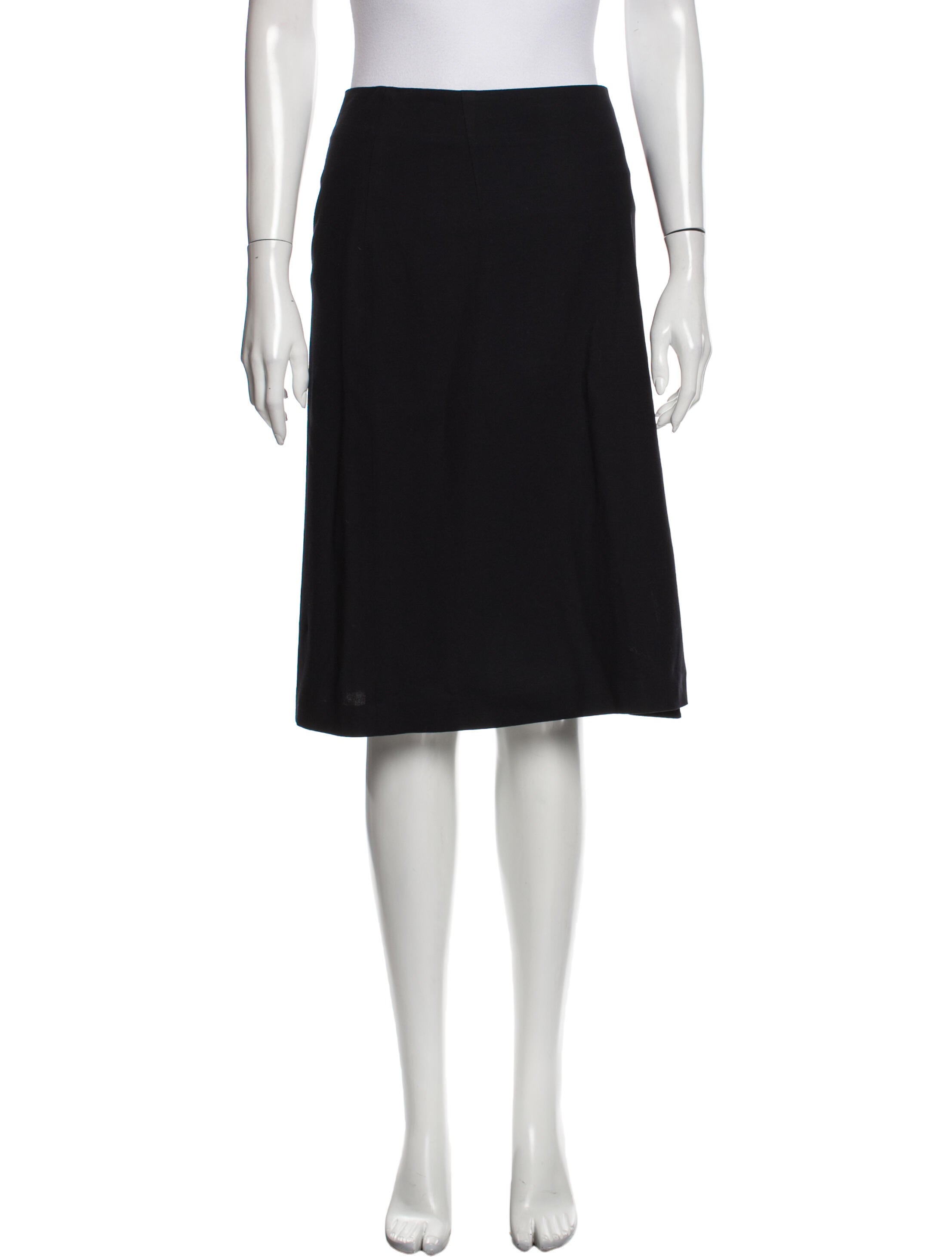 Adolfo Dominguez Wool Knee-Length Skirt