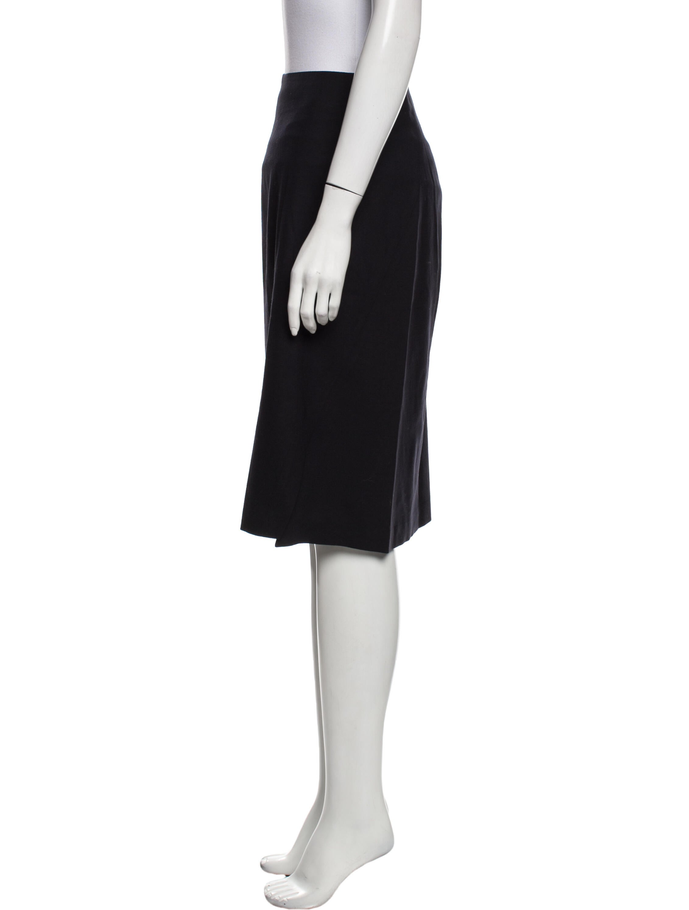 Adolfo Dominguez Wool Knee-Length Skirt