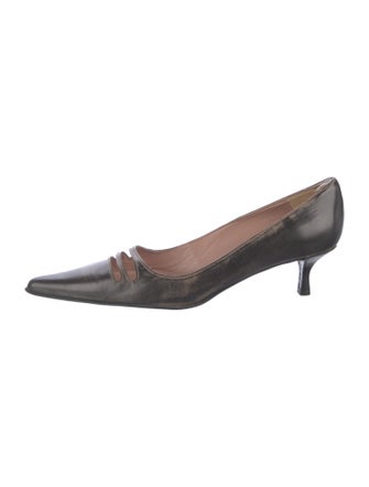 Adolfo Dominguez Leather Animal Print Pumps