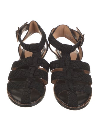 Adolfo Dominguez Leather Gladiator Sandals