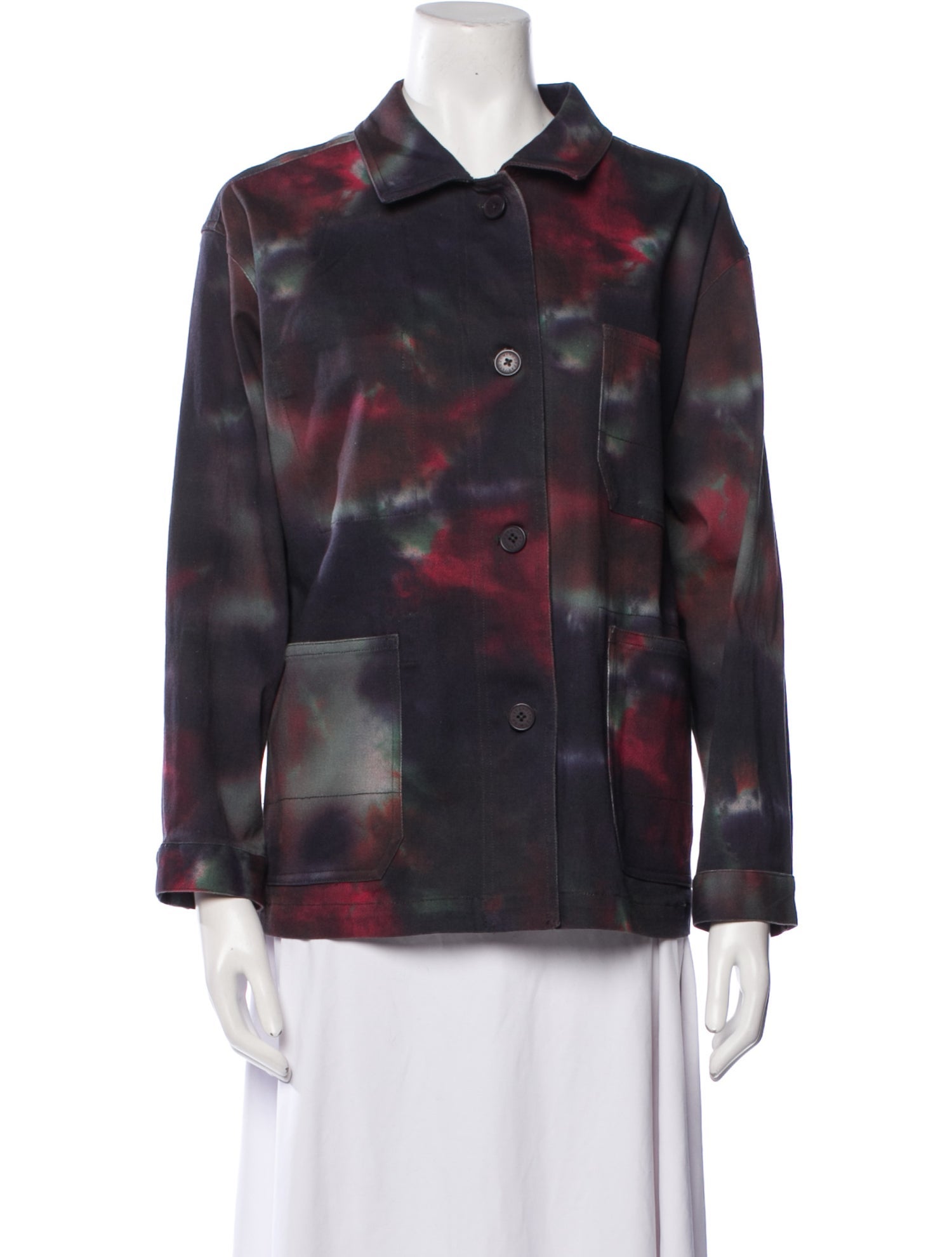 Adolfo Dominguez Printed Denim Jacket