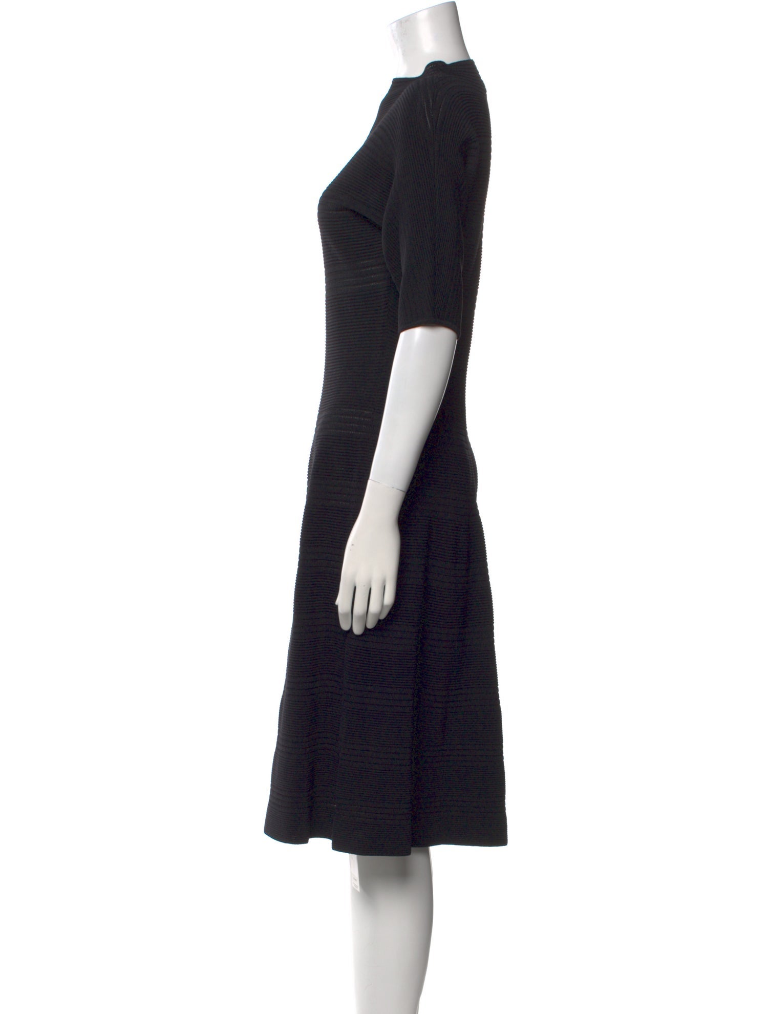 Adolfo Dominguez Mock Neck Knee-Length Dress