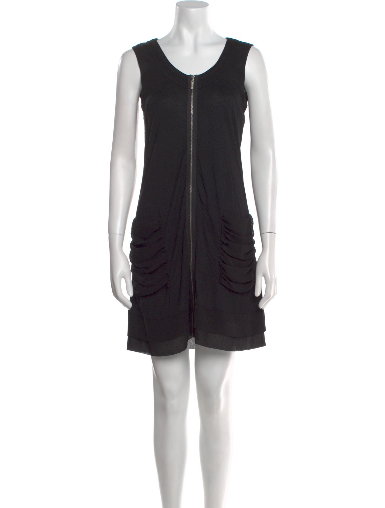Adolfo Dominguez Scoop Neck Mini Dress