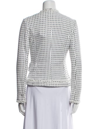 Adolfo Dominguez Nylon Tweed Pattern Jacket