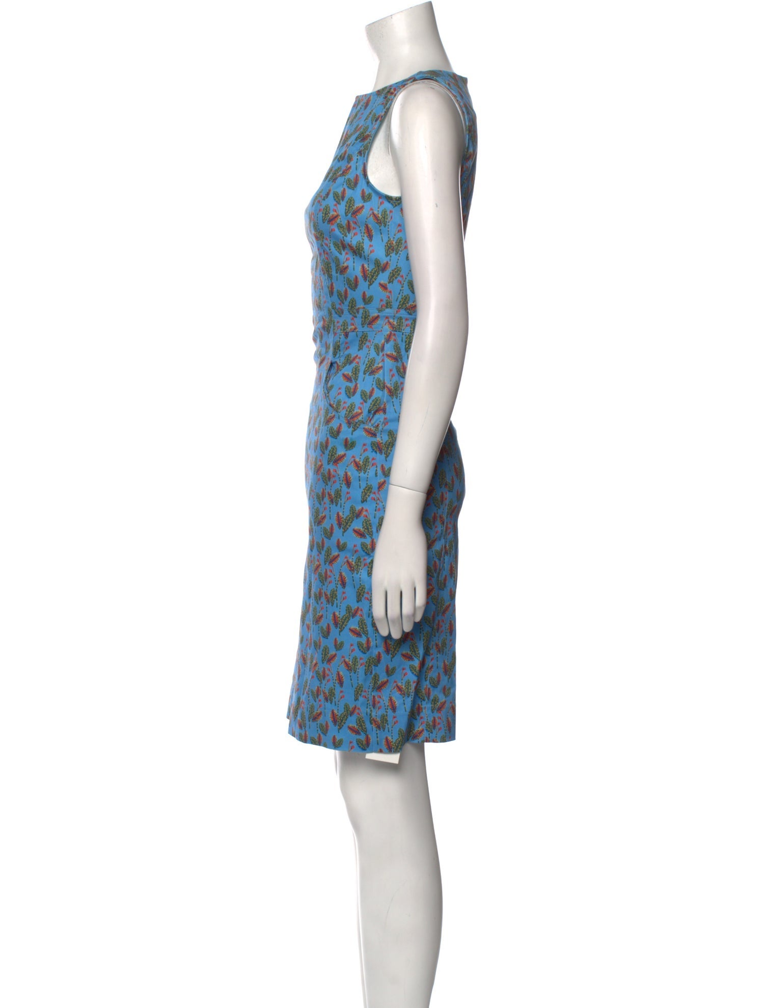 Adolfo Dominguez Printed Knee-Length Dress w/ Tags