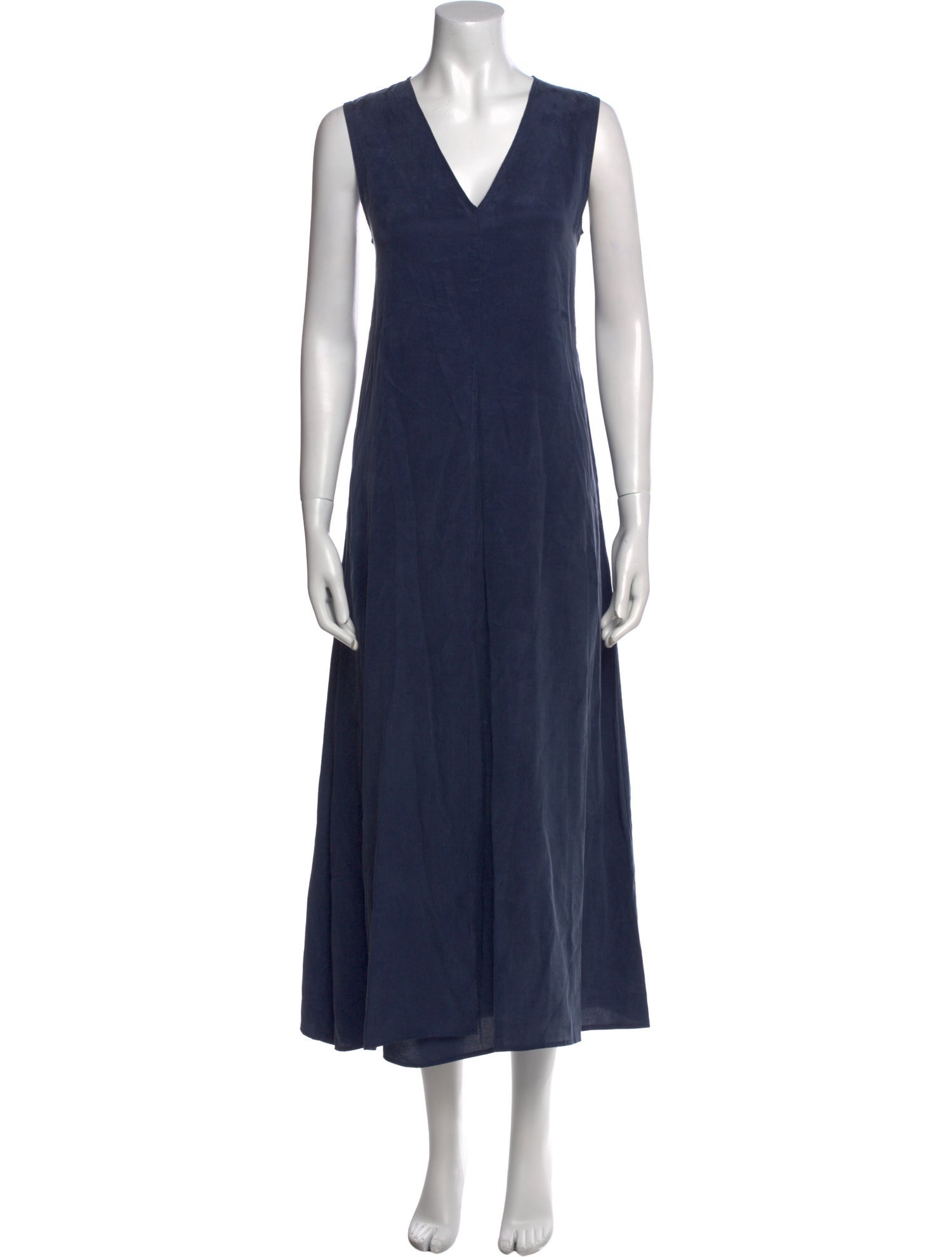 Adolfo Dominguez V-Neck Long Dress