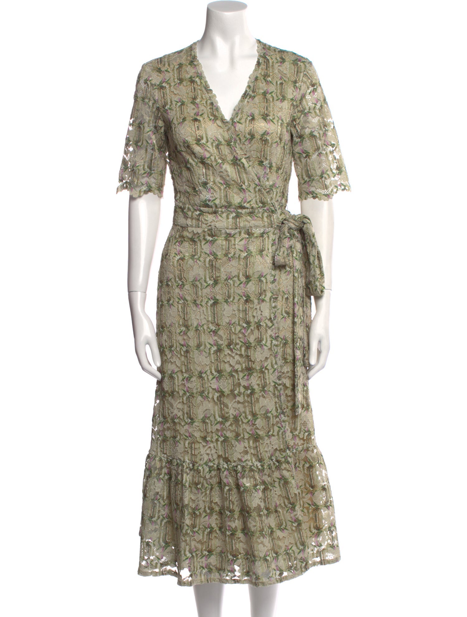 Adolfo Dominguez Floral Print Midi Length Dress