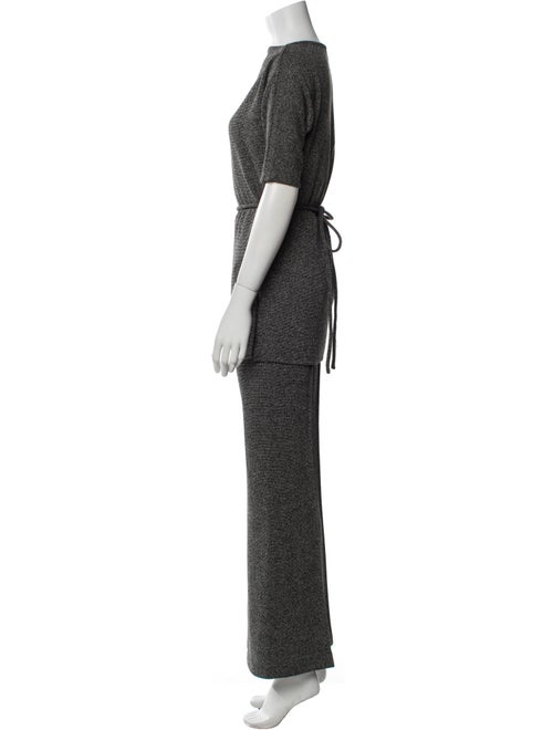 Adolfo Dominguez Printed Embroidered Accent Pant Set