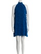 Adolfo Dominguez Mock Neck Mini Dress