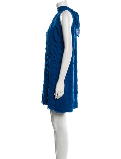 Adolfo Dominguez Mock Neck Mini Dress