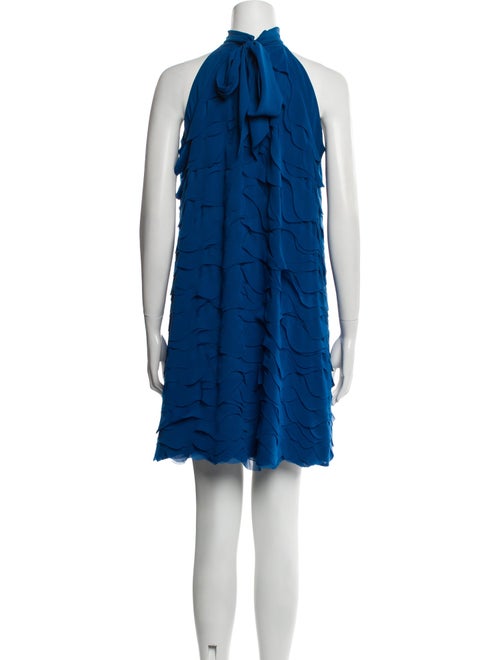 Adolfo Dominguez Mock Neck Mini Dress