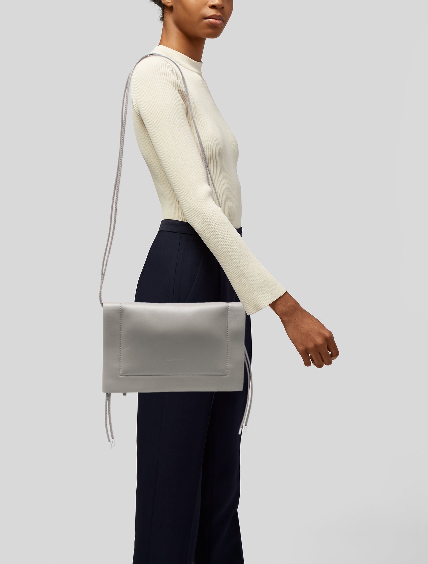 Adolfo Dominguez Leather Crossbody Bag