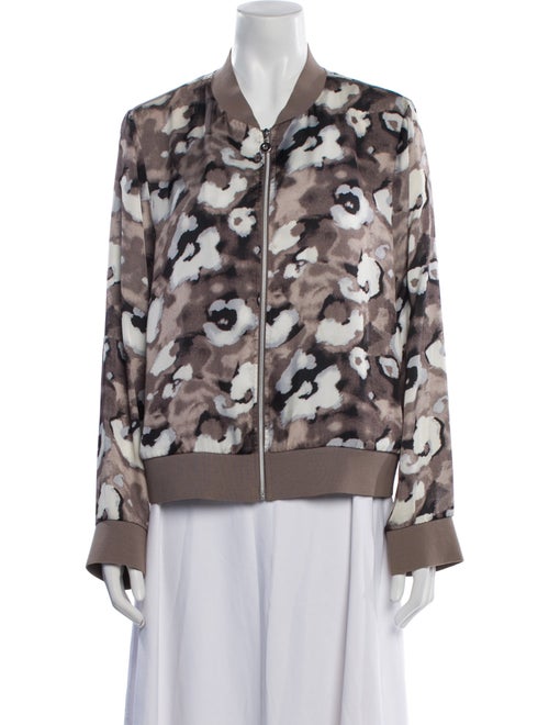 Adolfo Dominguez Animal Print Bomber Jacket