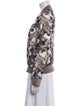 Adolfo Dominguez Animal Print Bomber Jacket